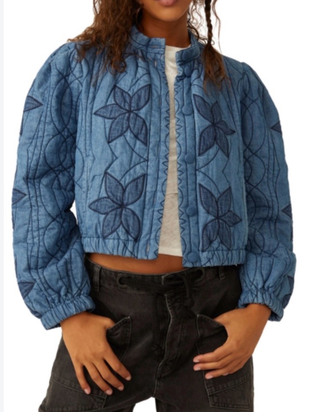 Free People Quinn Quilted Jacket Size M
